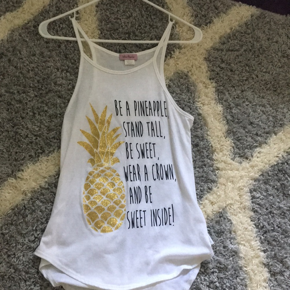 pink apple quote tank top